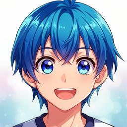 Anime-styled character portrait with expressive eyes and vibrant cel-shaded coloring