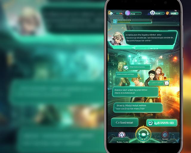 Android phone displaying an interactive adult visual novel with branching dialogue choices on a vibrant screen