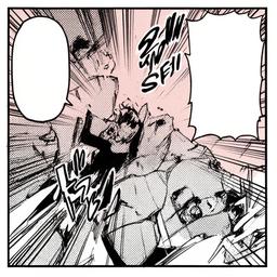 Manga-style panel layout showing a dramatic scene with halftone patterns